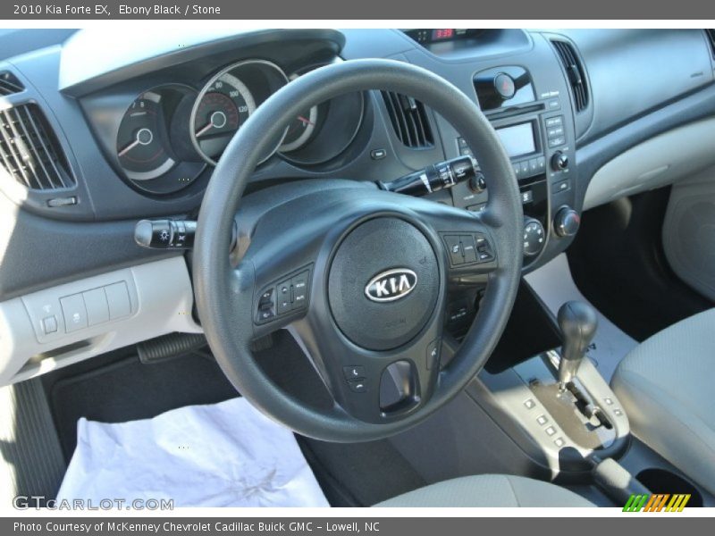 Ebony Black / Stone 2010 Kia Forte EX