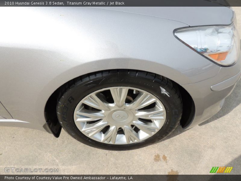 Titanium Gray Metallic / Jet Black 2010 Hyundai Genesis 3.8 Sedan