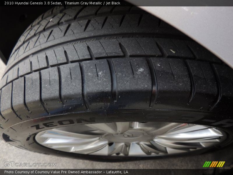 Titanium Gray Metallic / Jet Black 2010 Hyundai Genesis 3.8 Sedan