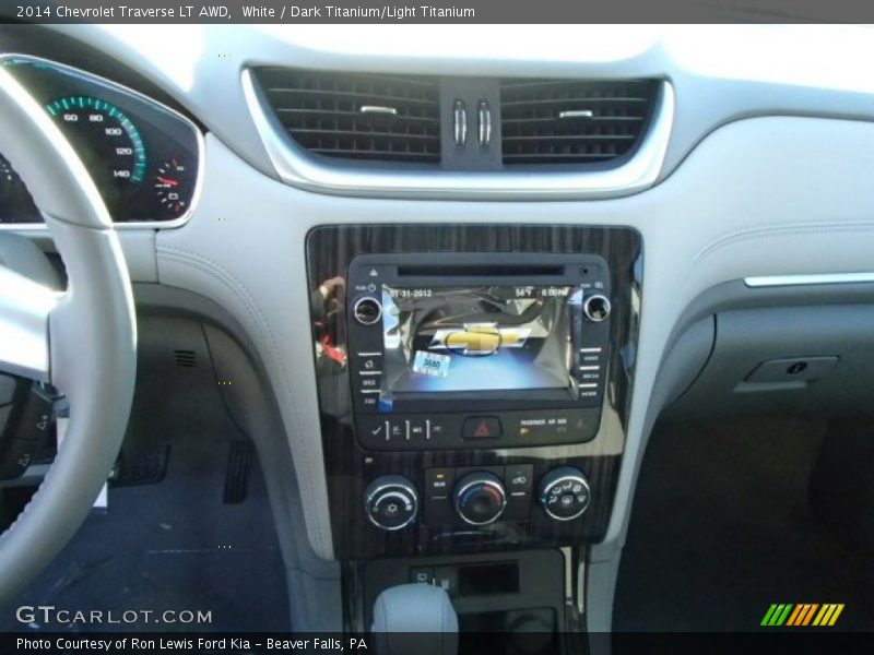 White / Dark Titanium/Light Titanium 2014 Chevrolet Traverse LT AWD