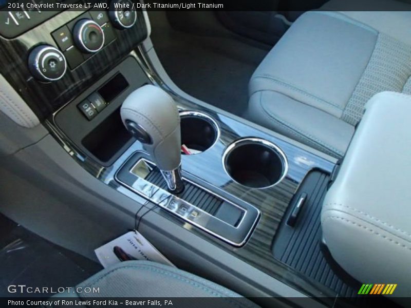 White / Dark Titanium/Light Titanium 2014 Chevrolet Traverse LT AWD