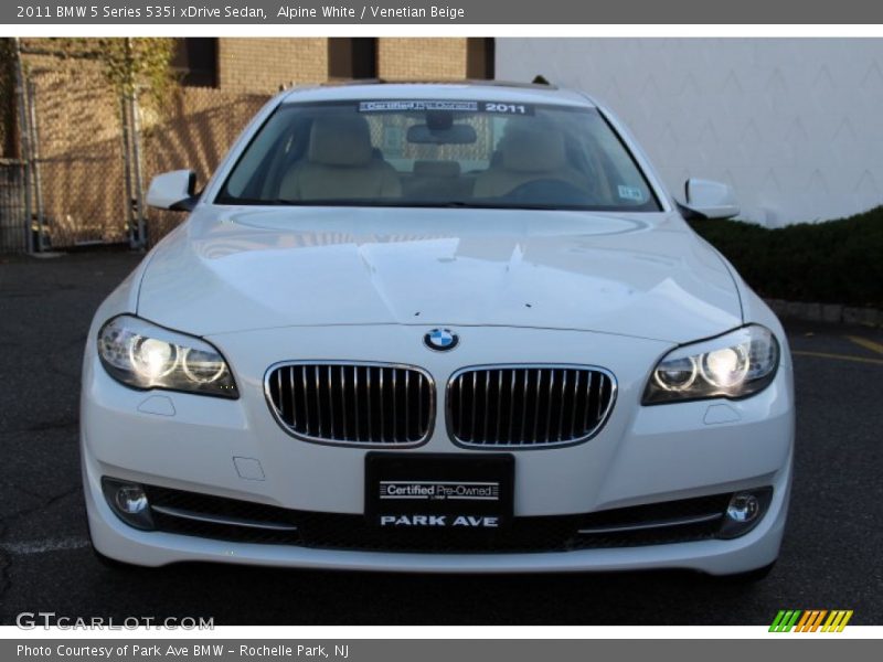 Alpine White / Venetian Beige 2011 BMW 5 Series 535i xDrive Sedan