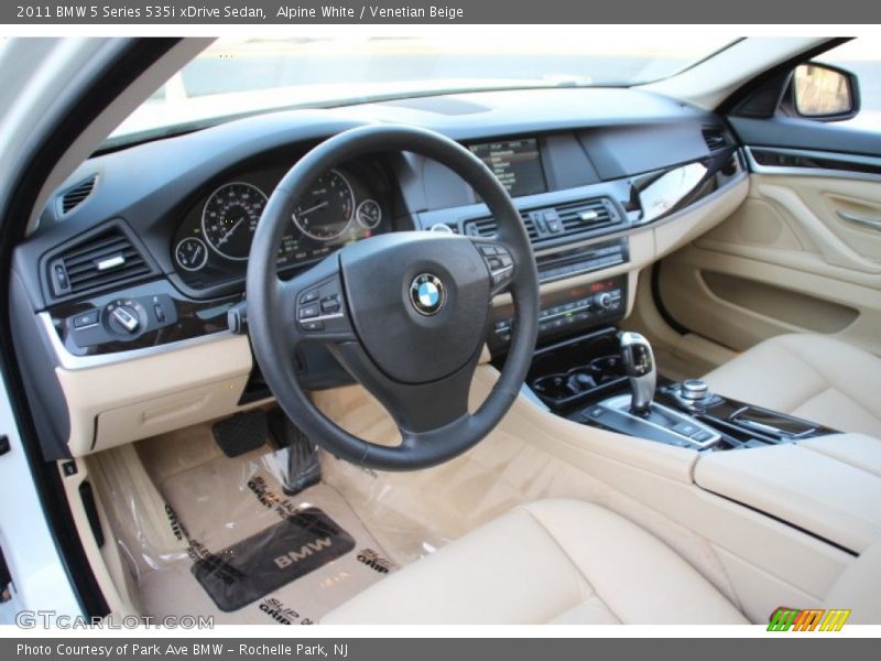 Alpine White / Venetian Beige 2011 BMW 5 Series 535i xDrive Sedan