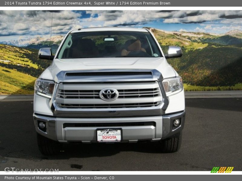 Super White / 1794 Edition Premium Brown 2014 Toyota Tundra 1794 Edition Crewmax 4x4