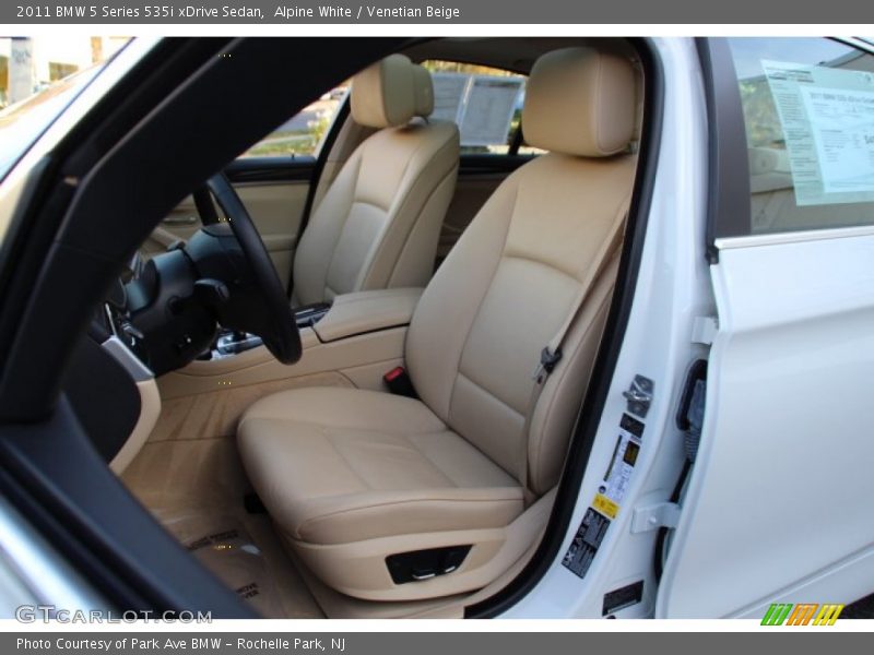 Alpine White / Venetian Beige 2011 BMW 5 Series 535i xDrive Sedan