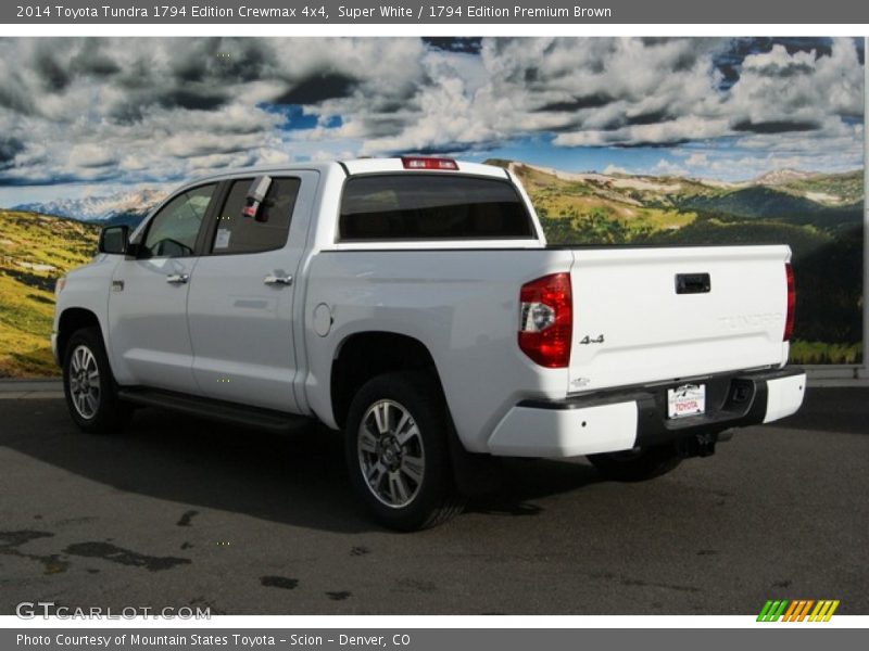Super White / 1794 Edition Premium Brown 2014 Toyota Tundra 1794 Edition Crewmax 4x4