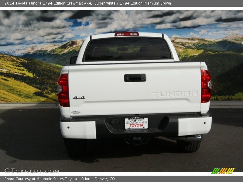 Super White / 1794 Edition Premium Brown 2014 Toyota Tundra 1794 Edition Crewmax 4x4