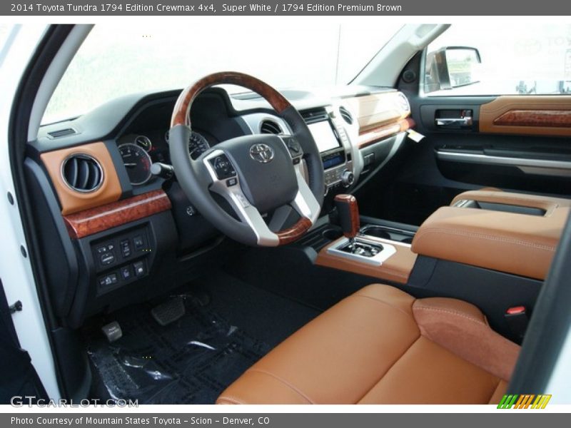 Super White / 1794 Edition Premium Brown 2014 Toyota Tundra 1794 Edition Crewmax 4x4