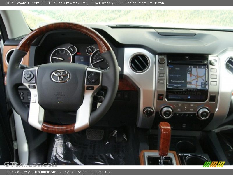 Super White / 1794 Edition Premium Brown 2014 Toyota Tundra 1794 Edition Crewmax 4x4