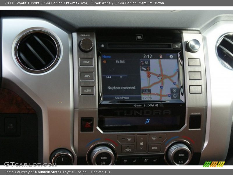 Super White / 1794 Edition Premium Brown 2014 Toyota Tundra 1794 Edition Crewmax 4x4