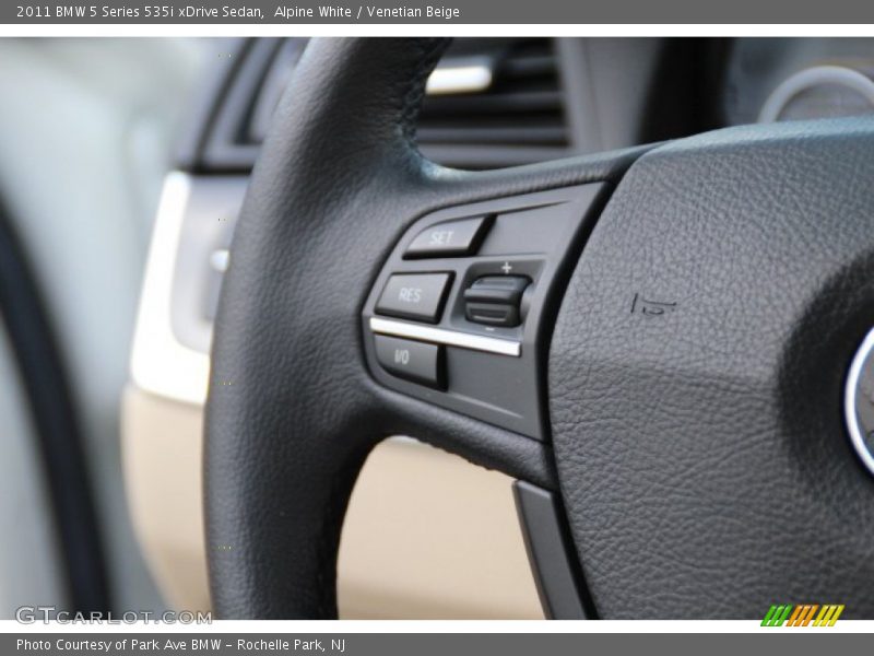 Alpine White / Venetian Beige 2011 BMW 5 Series 535i xDrive Sedan