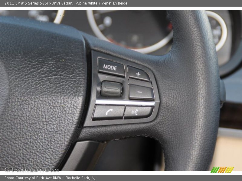 Alpine White / Venetian Beige 2011 BMW 5 Series 535i xDrive Sedan