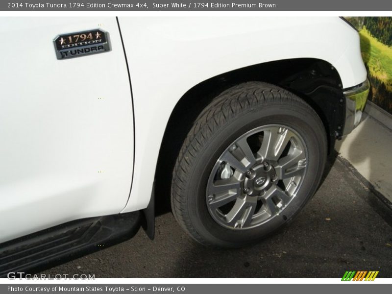 Super White / 1794 Edition Premium Brown 2014 Toyota Tundra 1794 Edition Crewmax 4x4