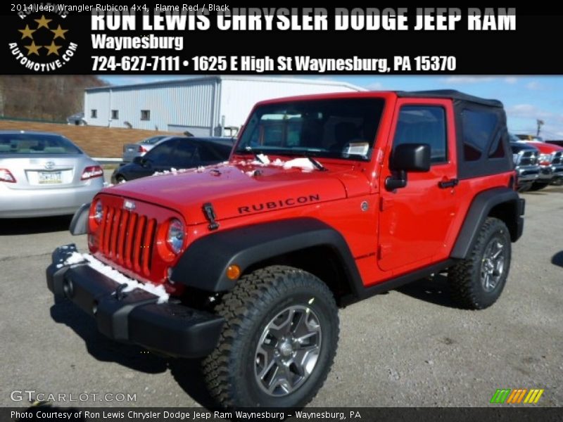 Flame Red / Black 2014 Jeep Wrangler Rubicon 4x4