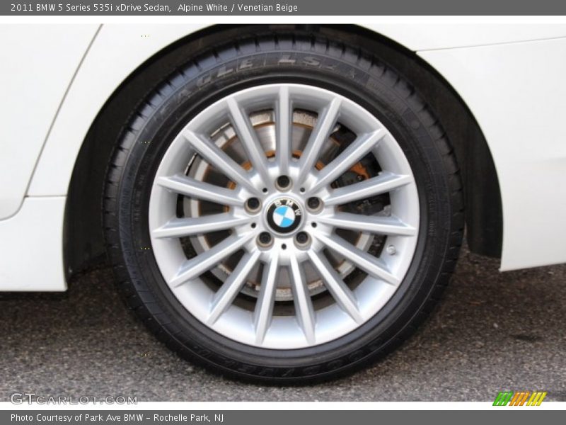 Alpine White / Venetian Beige 2011 BMW 5 Series 535i xDrive Sedan