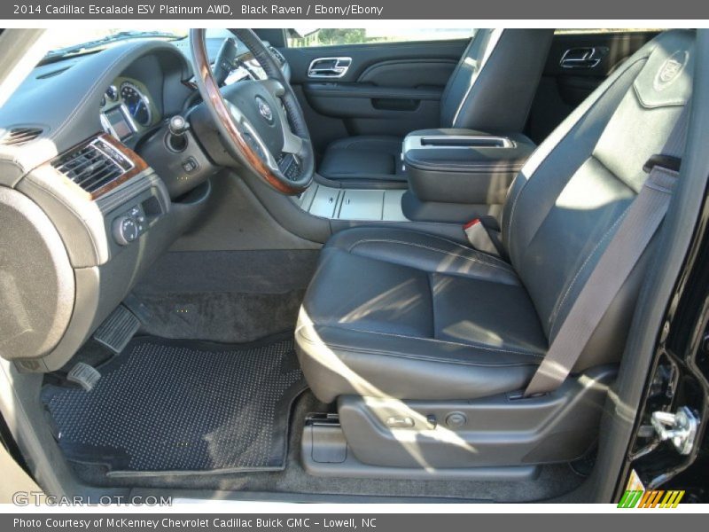 Black Raven / Ebony/Ebony 2014 Cadillac Escalade ESV Platinum AWD