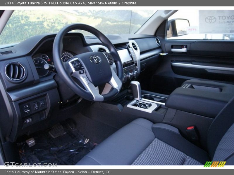 Silver Sky Metallic / Graphite 2014 Toyota Tundra SR5 TRD Double Cab 4x4