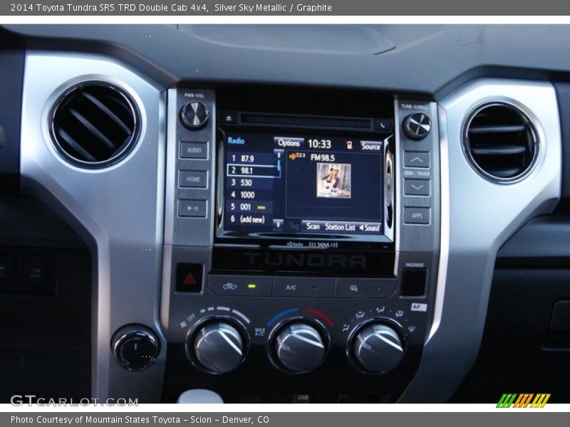 Silver Sky Metallic / Graphite 2014 Toyota Tundra SR5 TRD Double Cab 4x4