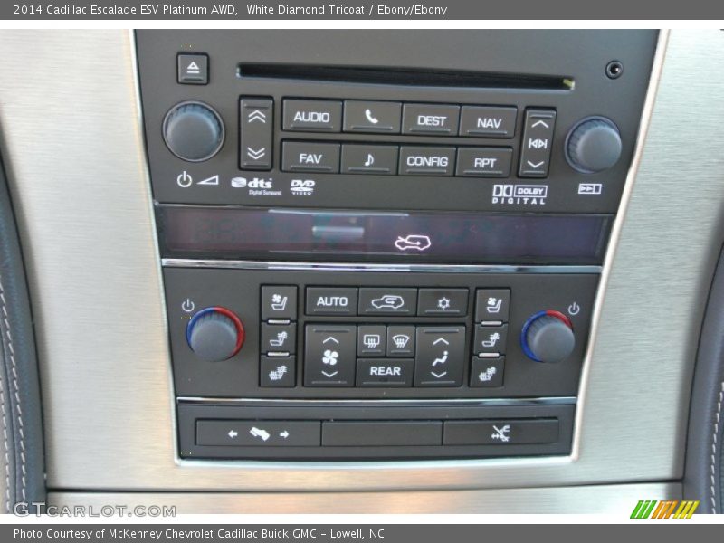 White Diamond Tricoat / Ebony/Ebony 2014 Cadillac Escalade ESV Platinum AWD