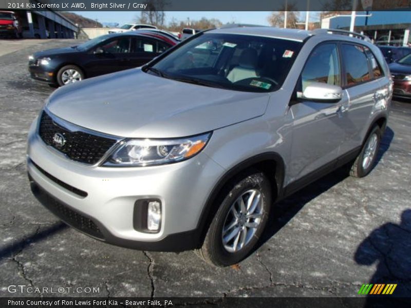 Bright Silver / Gray 2014 Kia Sorento LX AWD