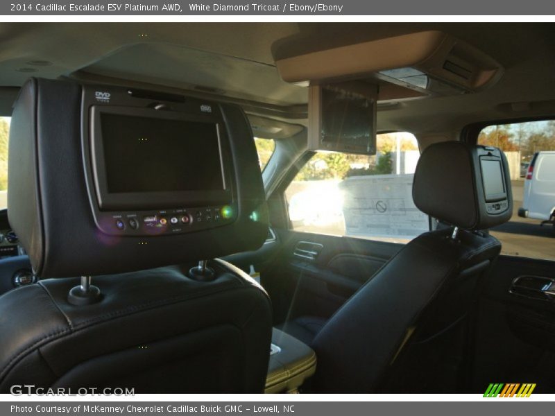 White Diamond Tricoat / Ebony/Ebony 2014 Cadillac Escalade ESV Platinum AWD