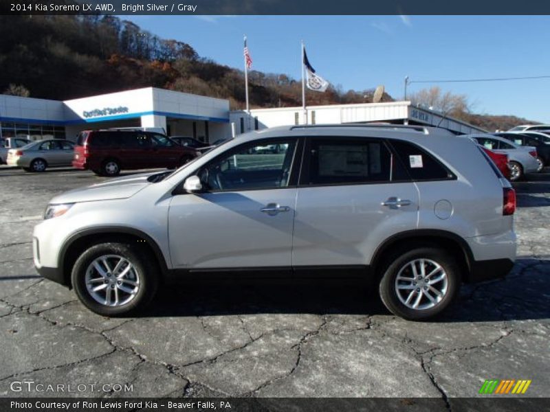 Bright Silver / Gray 2014 Kia Sorento LX AWD