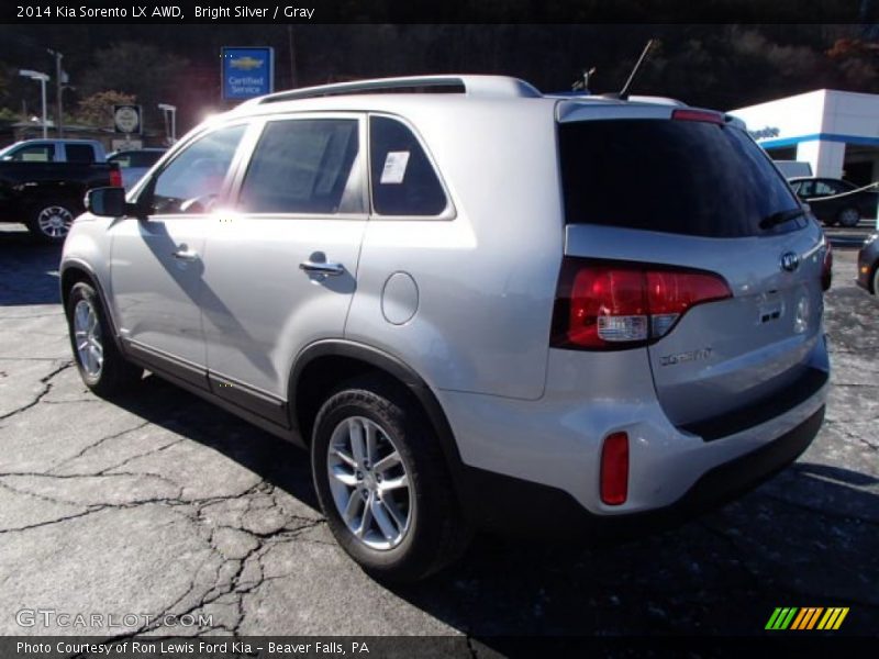 Bright Silver / Gray 2014 Kia Sorento LX AWD