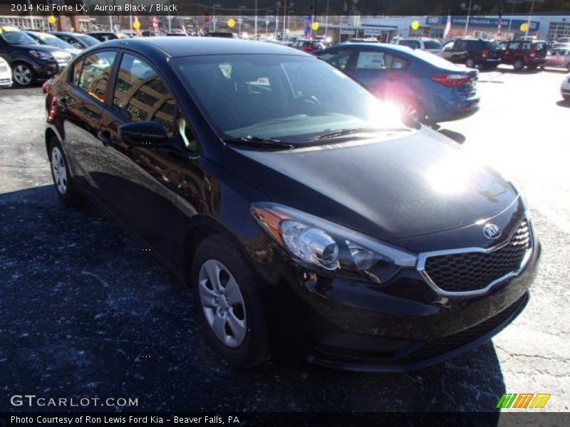 Aurora Black / Black 2014 Kia Forte LX