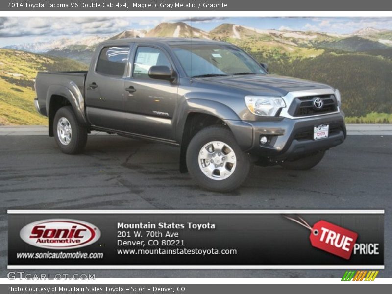 Magnetic Gray Metallic / Graphite 2014 Toyota Tacoma V6 Double Cab 4x4