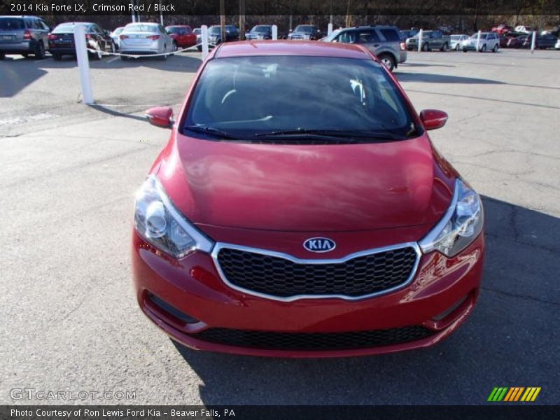 Crimson Red / Black 2014 Kia Forte LX
