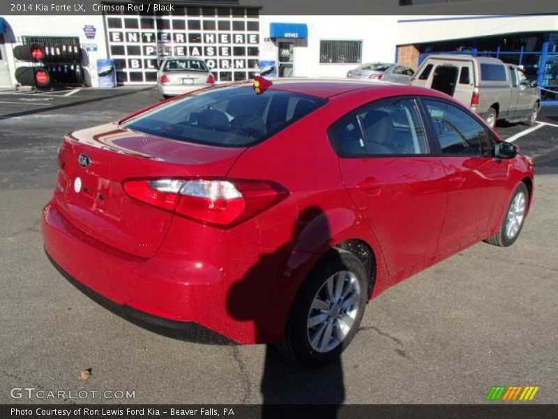 Crimson Red / Black 2014 Kia Forte LX