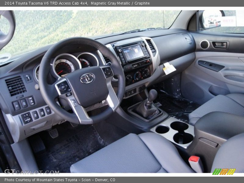 Magnetic Gray Metallic / Graphite 2014 Toyota Tacoma V6 TRD Access Cab 4x4