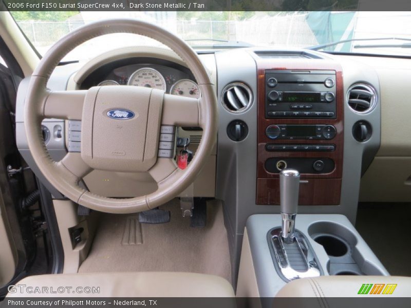 Dark Stone Metallic / Tan 2006 Ford F150 Lariat SuperCrew 4x4