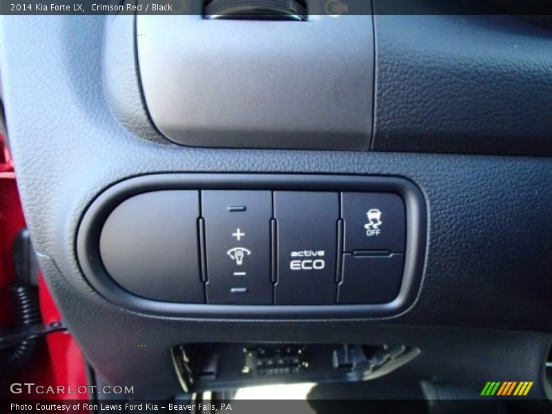 Crimson Red / Black 2014 Kia Forte LX