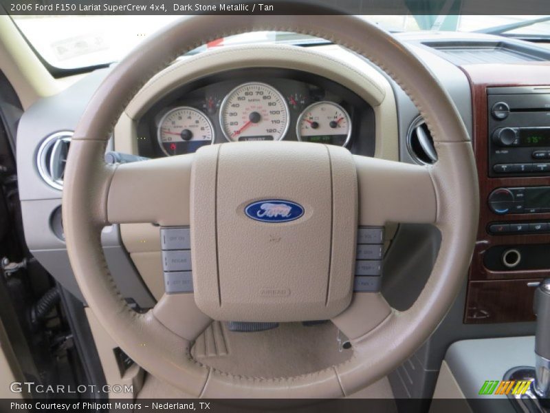 Dark Stone Metallic / Tan 2006 Ford F150 Lariat SuperCrew 4x4