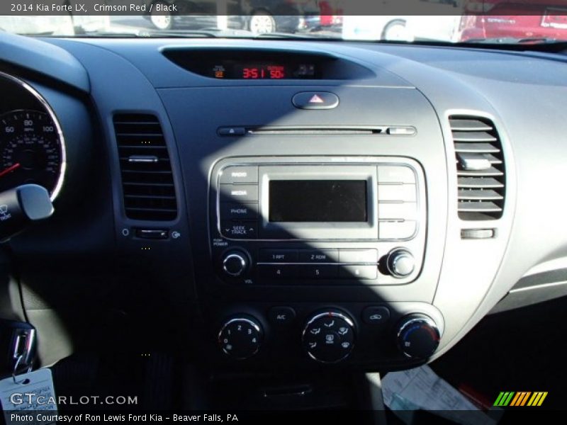 Crimson Red / Black 2014 Kia Forte LX