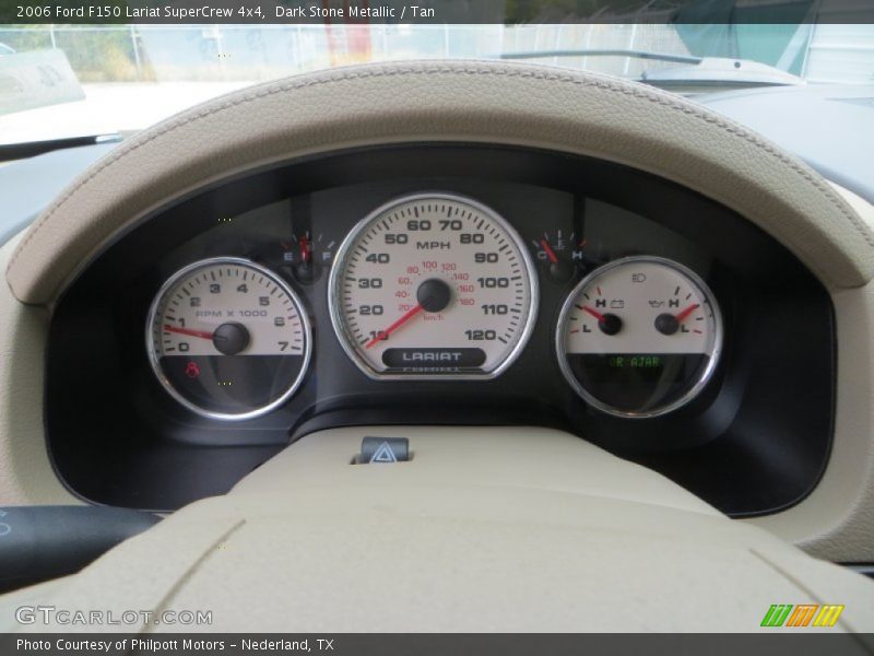 Dark Stone Metallic / Tan 2006 Ford F150 Lariat SuperCrew 4x4