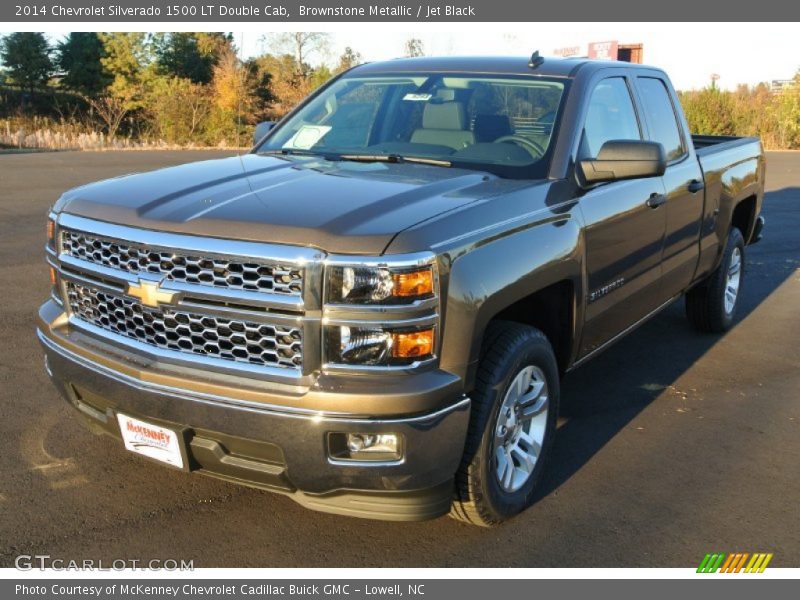 Brownstone Metallic / Jet Black 2014 Chevrolet Silverado 1500 LT Double Cab