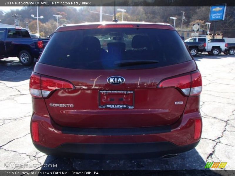 Remington Red / Black 2014 Kia Sorento LX AWD