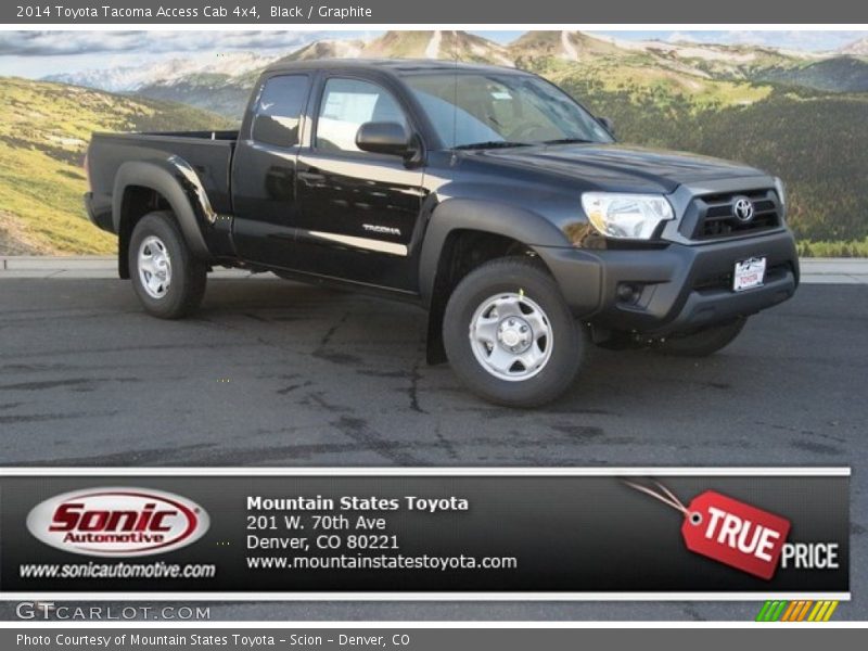 Black / Graphite 2014 Toyota Tacoma Access Cab 4x4