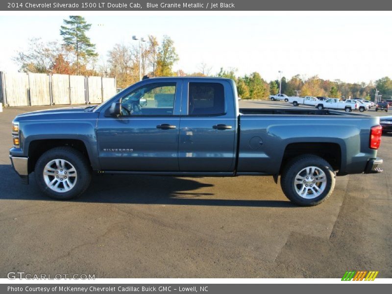 Blue Granite Metallic / Jet Black 2014 Chevrolet Silverado 1500 LT Double Cab