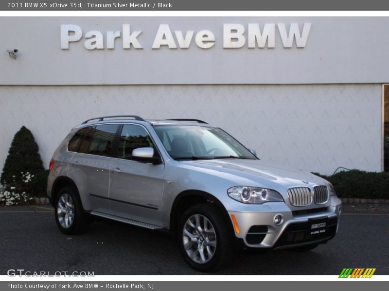 Titanium Silver Metallic / Black 2013 BMW X5 xDrive 35d