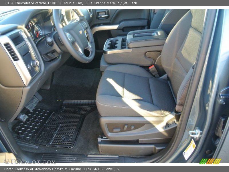 Blue Granite Metallic / Jet Black 2014 Chevrolet Silverado 1500 LT Double Cab