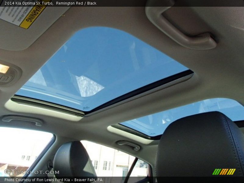 Sunroof of 2014 Optima SX Turbo