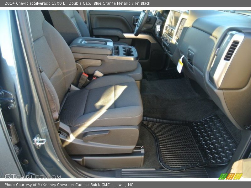 Blue Granite Metallic / Jet Black 2014 Chevrolet Silverado 1500 LT Double Cab