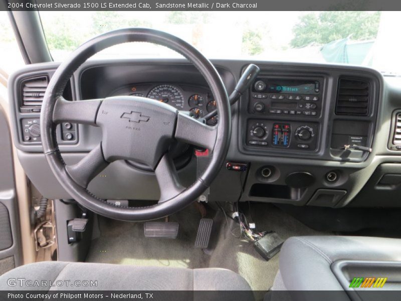 Sandstone Metallic / Dark Charcoal 2004 Chevrolet Silverado 1500 LS Extended Cab