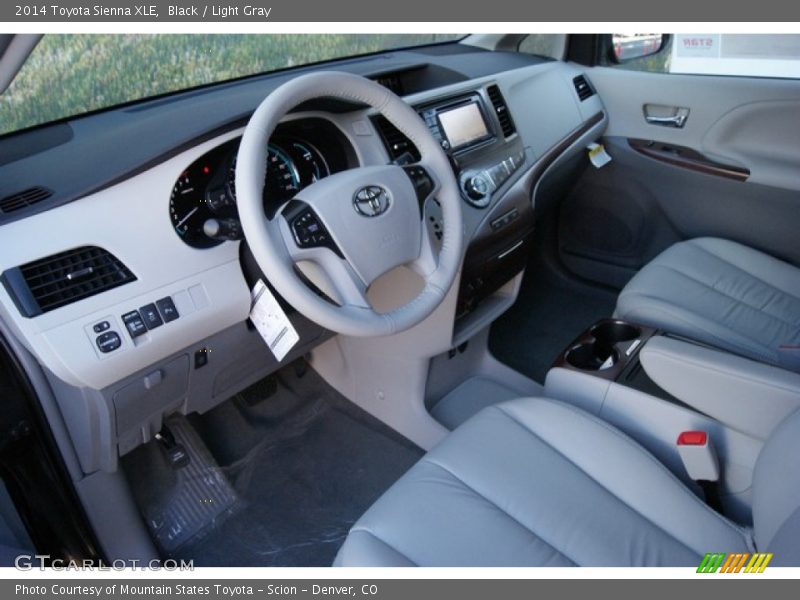 Black / Light Gray 2014 Toyota Sienna XLE