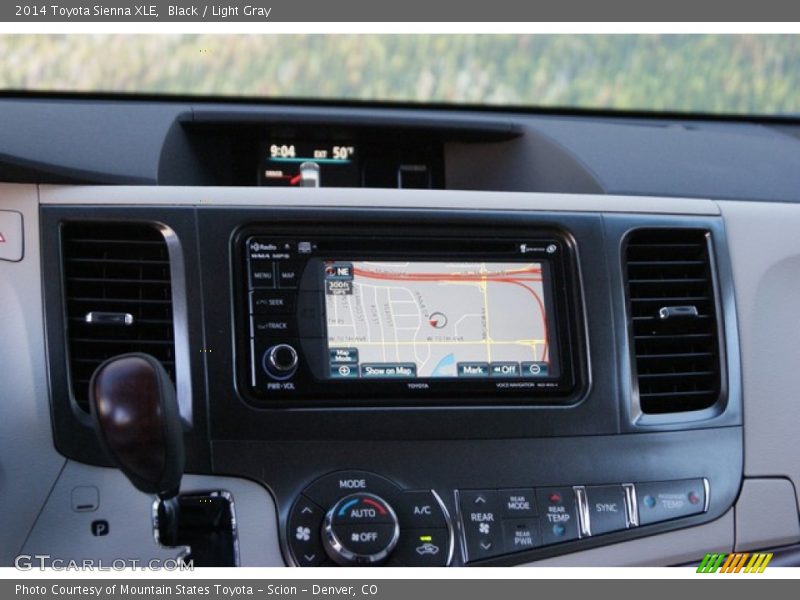 Black / Light Gray 2014 Toyota Sienna XLE