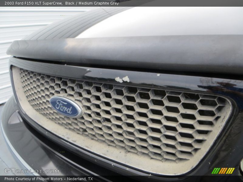 Black / Medium Graphite Grey 2003 Ford F150 XLT SuperCrew