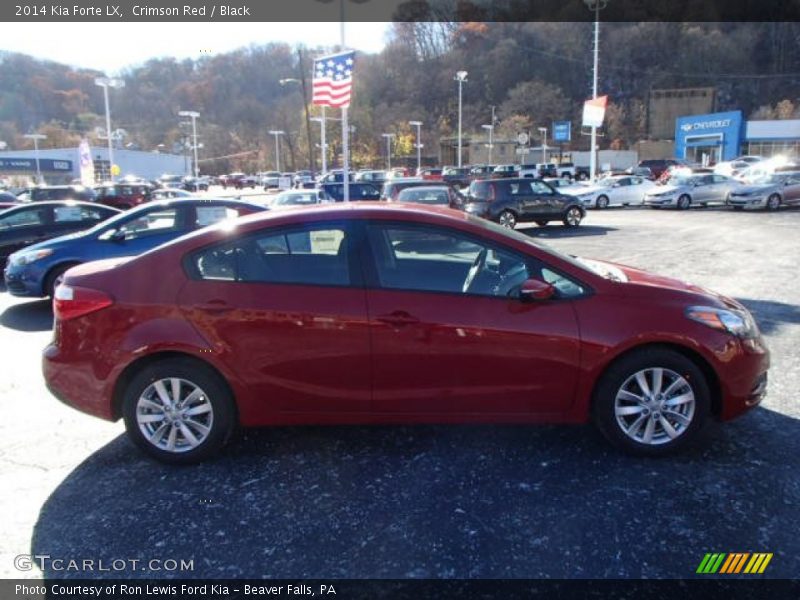 Crimson Red / Black 2014 Kia Forte LX
